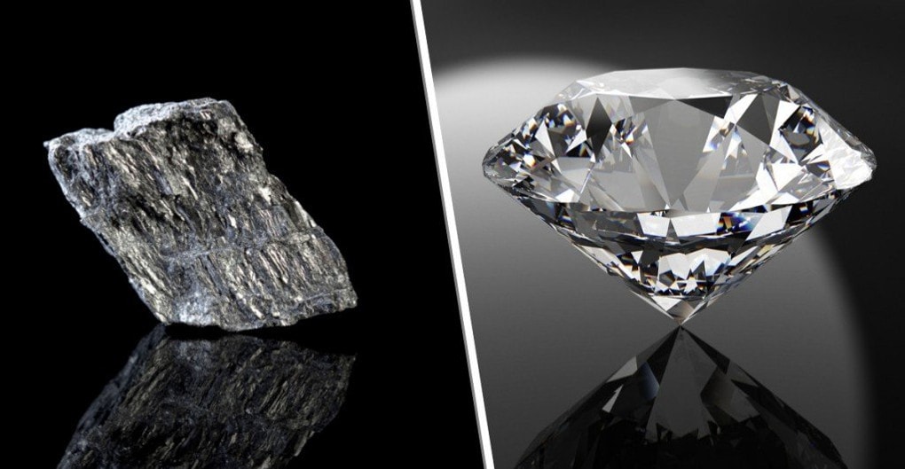 Почему алмаз - прозрачный, а графит - черный, хотя состоят они оба из углерода?